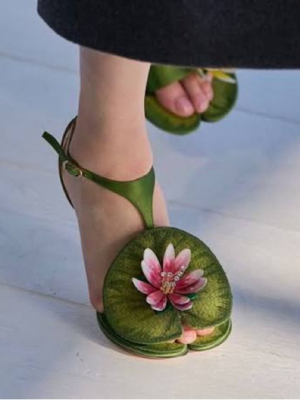 NWB Dior Nympheas Water Lily Sandal Heel sz36.5 - Picture 7 of 12
